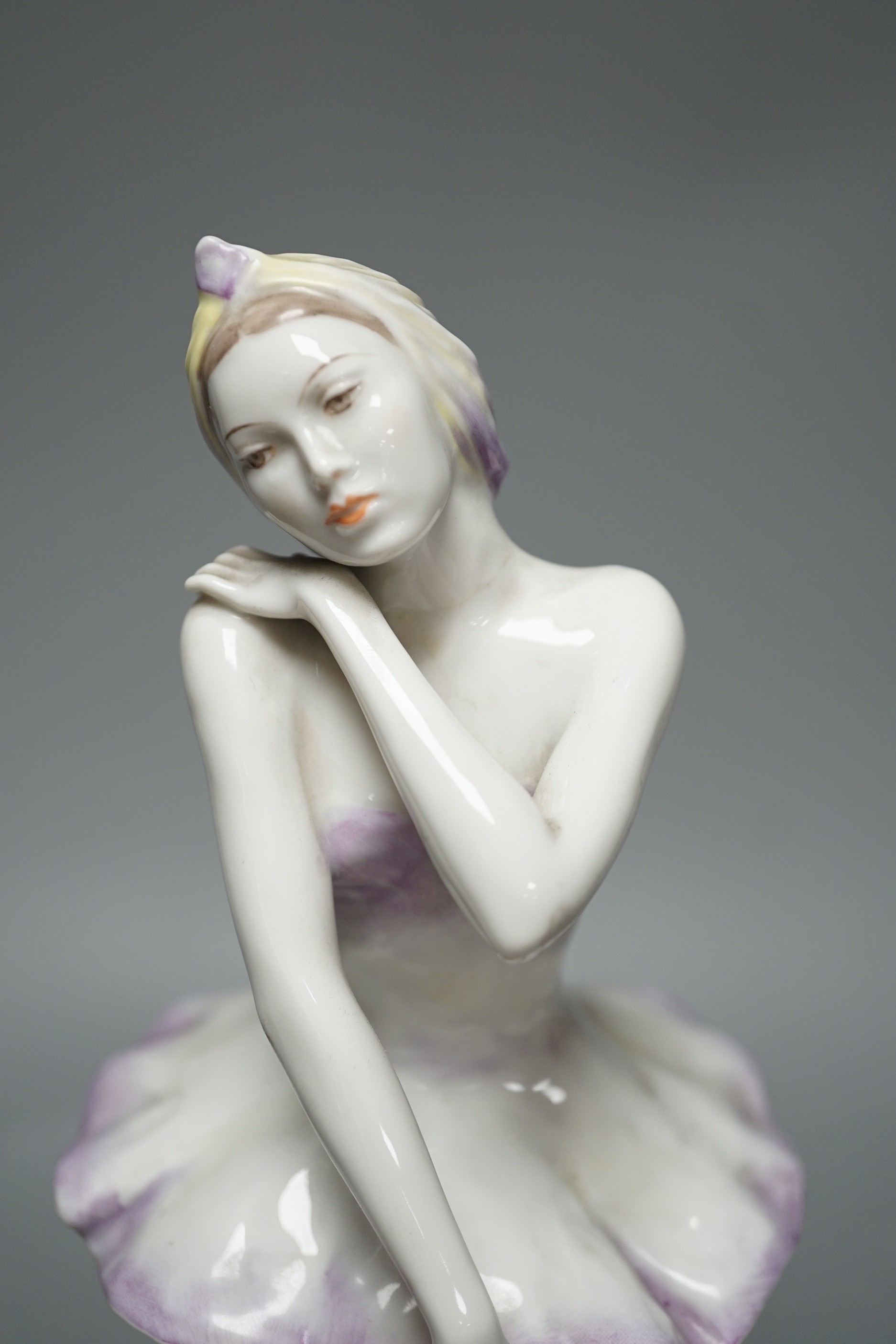 A Rosenthal model of a ballerina, impressed number 1701, 28.5cm